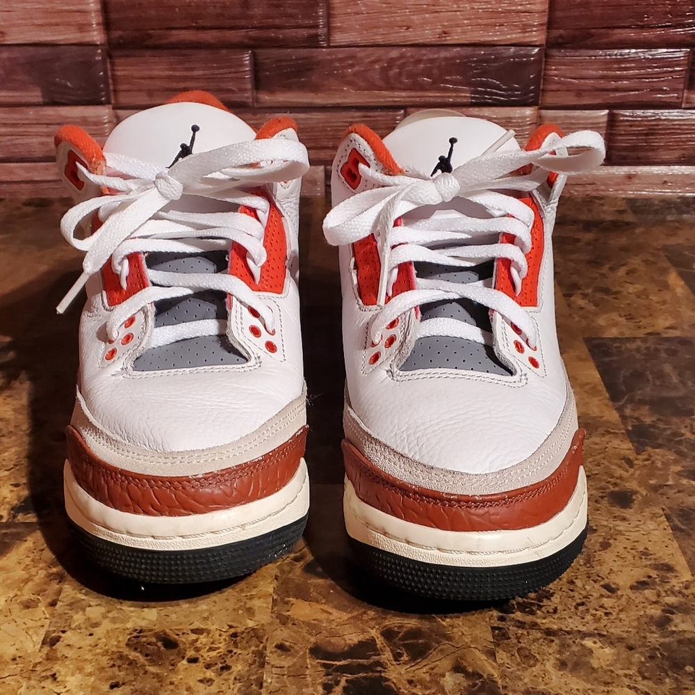 Nike Kid's Size 6Y Air Jordan 3 Retro SE White/Black Mars Stone  DV7028 108